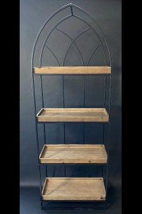  CATHEDRAL ARCHED WALL SHELF [489384] SHIPS PALLET ONLY